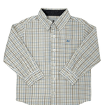 Boys L/S Dress Shirt - Tan/Lt. Blue/Green Plaid Boys Shirts + Polos Southbound