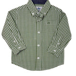 Boy's LS Dress Shirt - Vineyard Green/White Boys Shirts + Polos Southbound