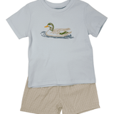 Boys Mallard Duck Short Set Boys Sets Three Sisters