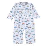 Boys Monster Trucks Pima Romper Boys Bubbles + Rompers Baby Loren