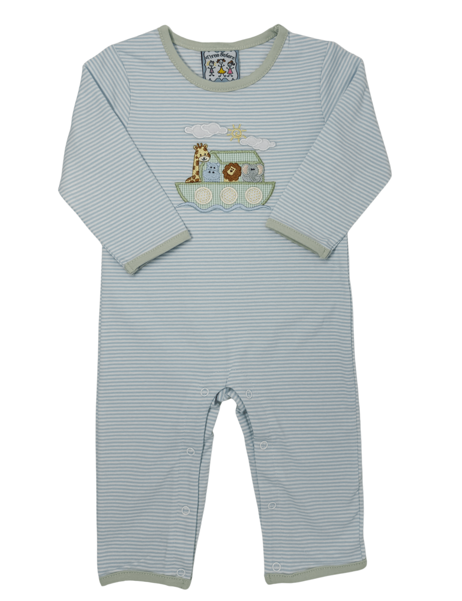 Boys Noah's Ark Romper Boys Bubbles + Rompers Three Sisters