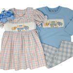 Boys Noah's Ark Smocked Pant Set Boys Sets Three Sisters