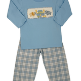 Boys Noah's Ark Smocked Pant Set Boys Sets Three Sisters