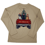 Boys Performance Tee - Christmas Dog Truck Boys Tees Southbound