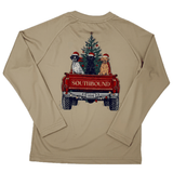 Boys Performance Tee - Christmas Dog Truck Boys Tees Southbound