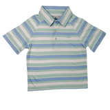 Boy's Polo - Blue Bell/Dusty Aqua Boys Shirts + Polos Southbound