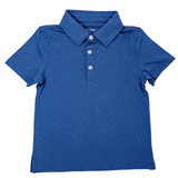 Boys Polo - Blue Heather Boys Shirts + Polos Meripex