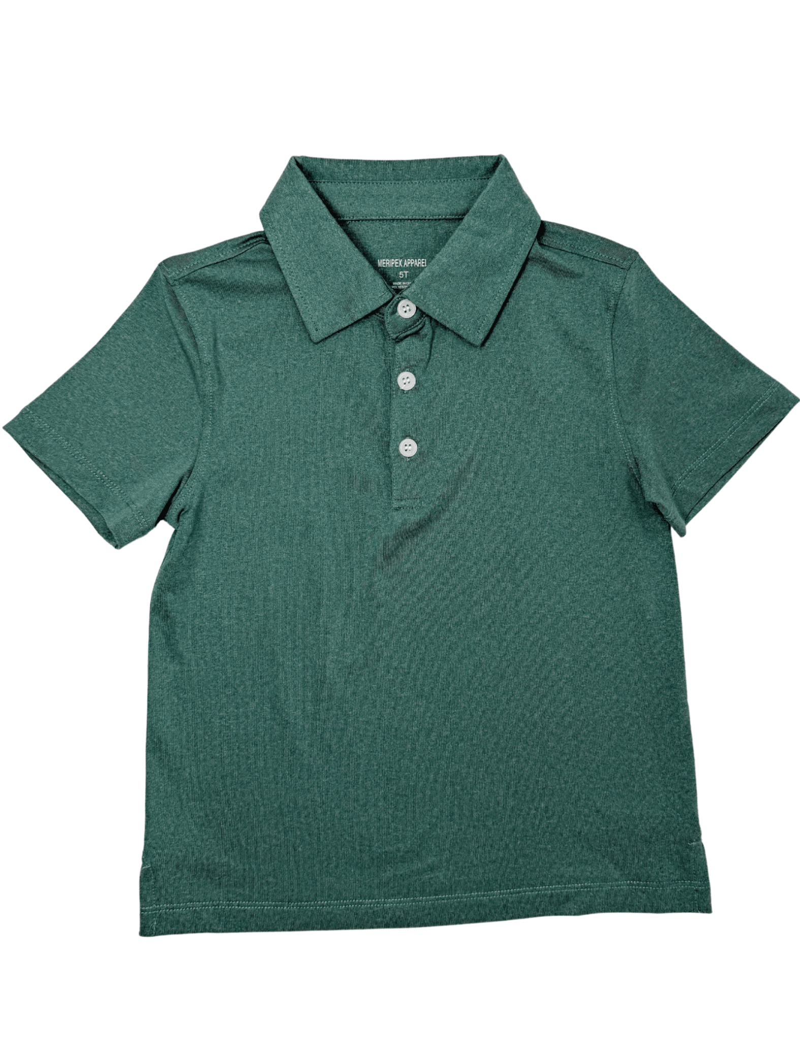 Boys Polo - Green Heather Boys Shirts + Polos Meripex