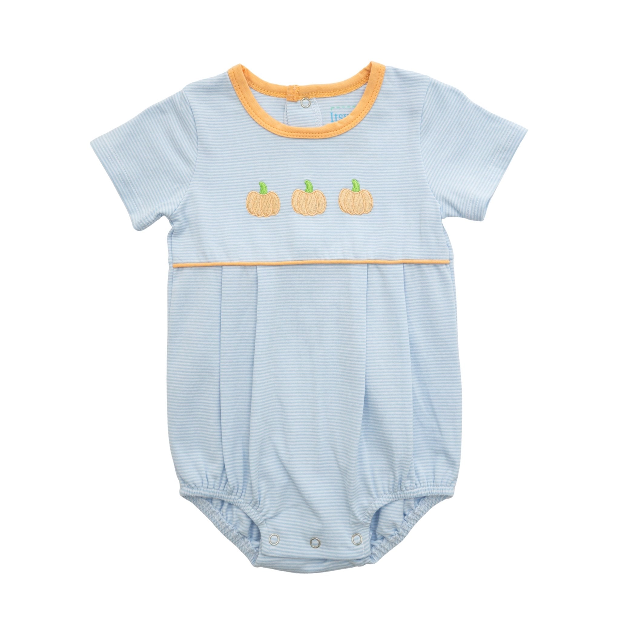 Boys Pumpkin Bubble Boys Bubbles + Rompers Itsy Bitsy