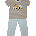 Boys Pumpkin Haul Pants Set Boys Sets Millie Jay