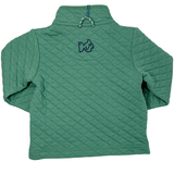 Boys Quilted Zip Pullover - Frosty Spruce Boys Sweaters + Sweatshirts Prodoh