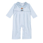 Boys Rodeo Time Pima Applique Romper Boys Bubbles + Rompers Baby Loren
