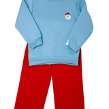 Boy's Santa Pullover Boys Sweaters + Sweatshirts Itsy Bitsy