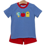 Boys School Trio Short Set - Sugar Babies Children's Boutique/Meg's Shoppe
