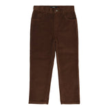 Boys Slim Fit Corduroy - Bronze Boys Pants Pedal Kidswear