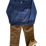 Boys Slim Fit Corduroy - Bronze Boys Pants Pedal Kidswear