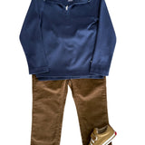 Boys Slim Fit Corduroy - Bronze Boys Pants Pedal Kidswear