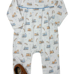 Boys The Choo Choo Collection Pima Romper Boys Bubbles + Rompers Baby Loren