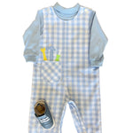 Boys Tools In A Pocket Longall - Blue Boys Bubbles + Rompers Funtasia Too