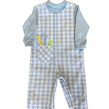 Boys Tools In A Pocket Longall - Blue Boys Bubbles + Rompers Funtasia Too