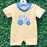 Boys Tractor Romper Boys Bubbles + Rompers Three Sisters