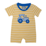 Boys Tractor Romper Boys Bubbles + Rompers Three Sisters
