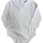 Boys White L/S Onesie Girls Tops + Tees Three Sisters