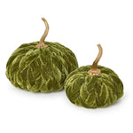 Braided Pumpkin Seasonal Two's Company Small Green
