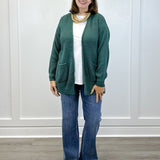 Briar Waffle Knit Cardigan - Ash Jade - Sugar Babies Children's Boutique/Meg's Shoppe