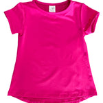Bridget Basic Tee - Power Pink Girls Tops + Tees Set Athleisure