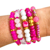 Bright Pink Bracelet Stack Bracelets Savvy Bling