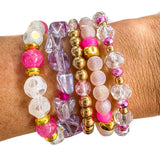 Bright Pink & Purple Bracelet Stack Bracelets Savvy Bling