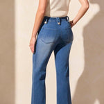 Brooke Hugging Palazzo Marine Jeans - Calypso Blue Jeans Tribal