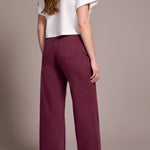 Brooke Hugging Wide Jeans - Passion Plum Pants Tribal