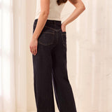 Brooke Palazzo Denim w/ Cuffs - Rinse Jeans Tribal