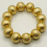 Brushed Gold Ball Bracelet - Sugar Babies Children's Boutique/Meg's Shoppe