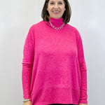 Brushed Turtleneck Sweater - Fuchsia Sweaters Zenana