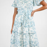 Brynley Dress - Chinoiserie Long Dresses Marigold