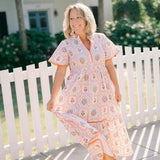 Brynley Dress - Perennial Blooms Long Dresses Marigold