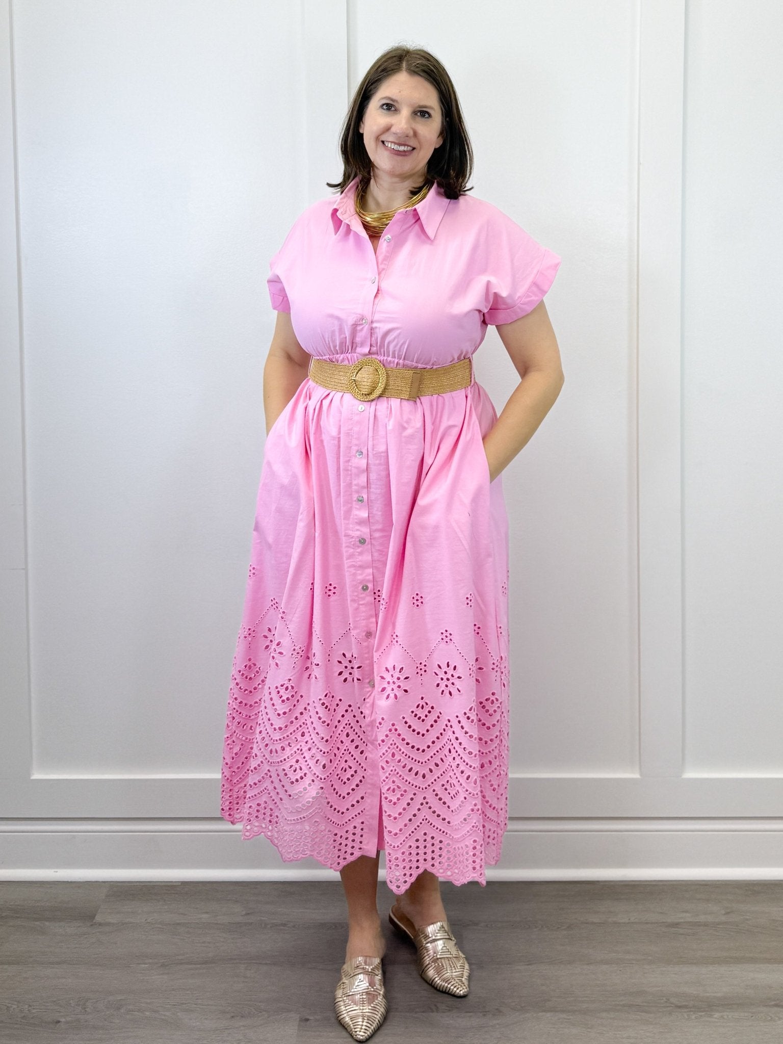 Bubblegum Breeze Midi Dress Long Dresses Entro