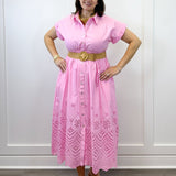 Bubblegum Breeze Midi Dress Long Dresses Entro
