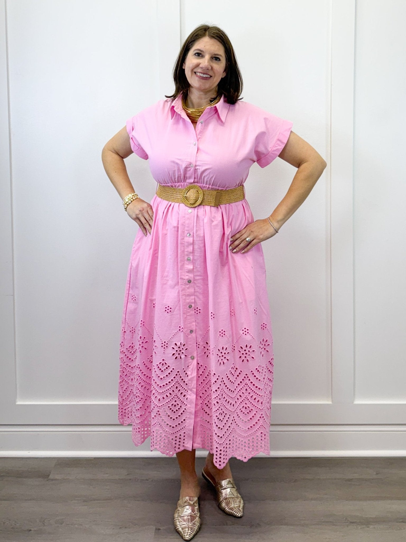 Bubblegum Breeze Midi Dress Long Dresses Entro