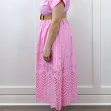 Bubblegum Breeze Midi Dress Long Dresses Entro