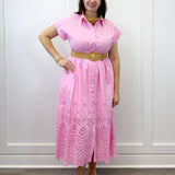 Bubblegum Breeze Midi Dress Long Dresses Entro