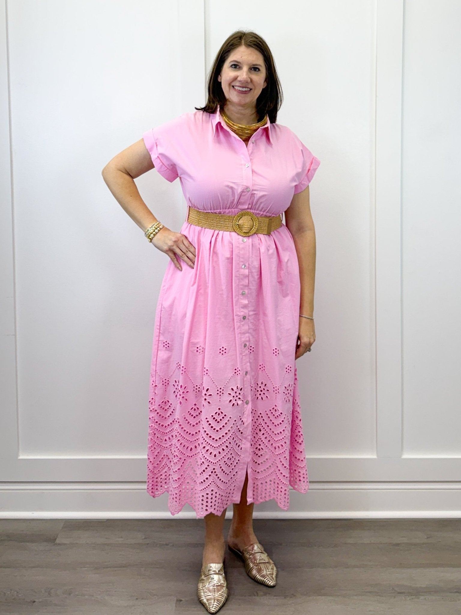 Bubblegum Breeze Midi Dress Long Dresses Entro