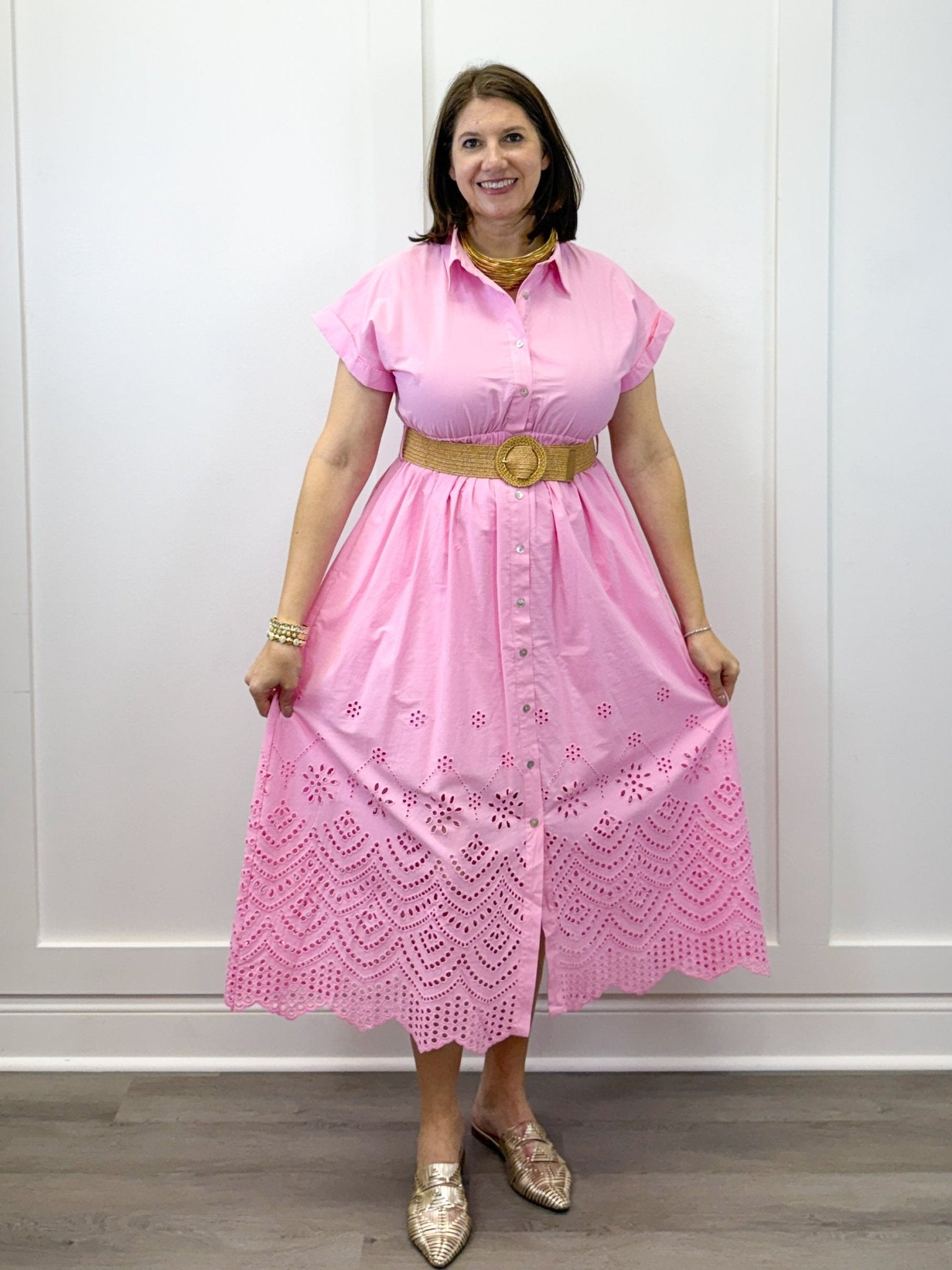 Bubblegum Breeze Midi Dress Long Dresses Entro