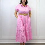 Bubblegum Breeze Midi Dress Long Dresses Entro