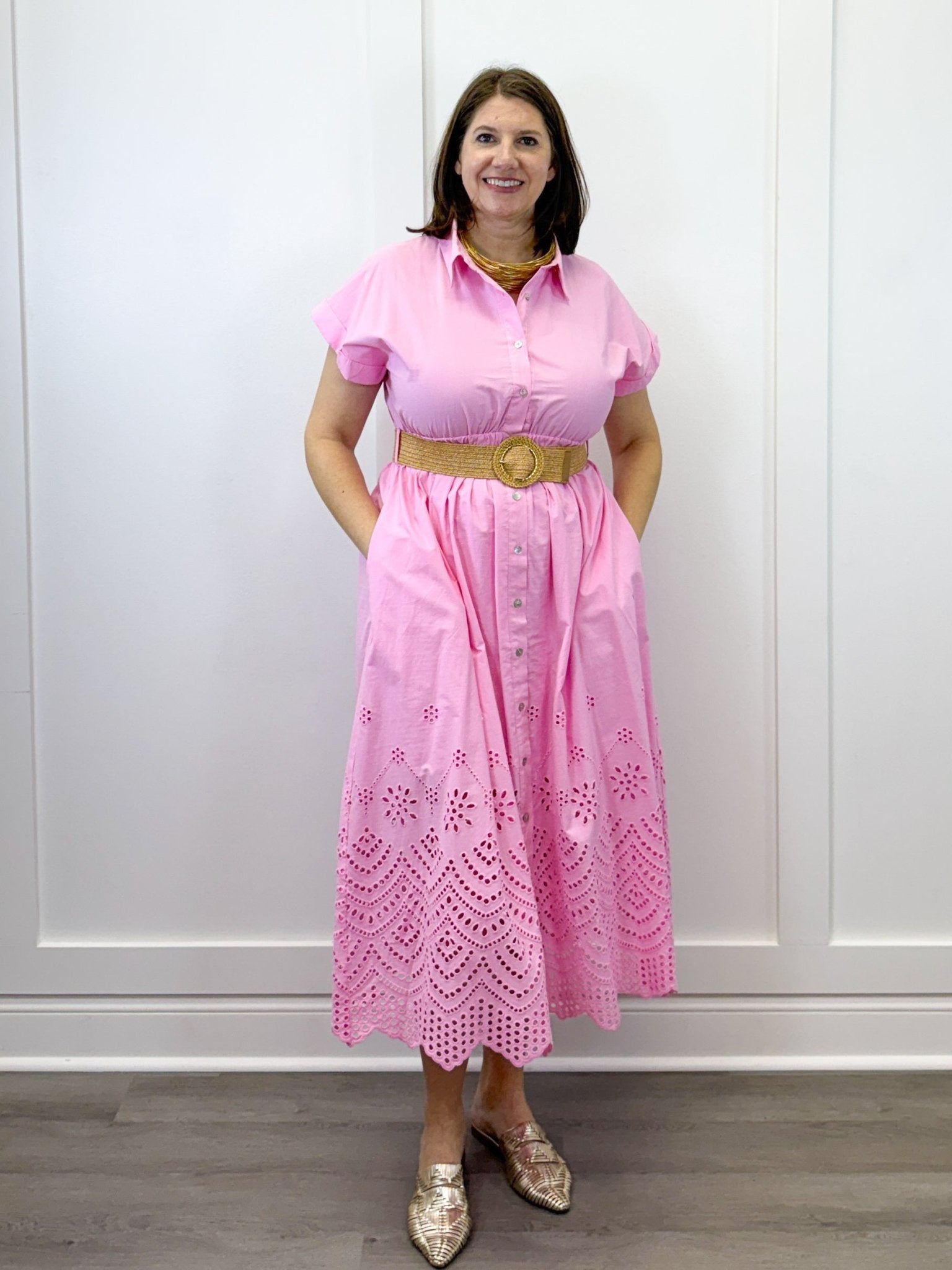 Bubblegum Breeze Midi Dress Long Dresses Entro