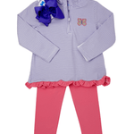 Butterfly 1/4 Zip Pullover Set Girls Sets Itsy Bitsy