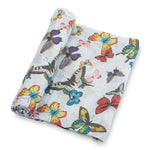 Butterfly Away Baby Muslin Swaddle Blanket Baby Accessories LollyBanks